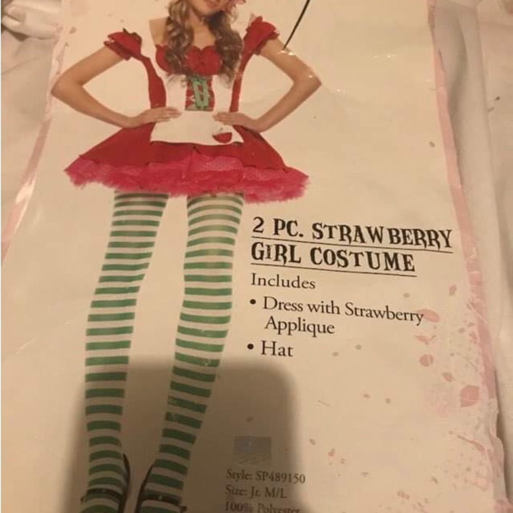 Leg Avenue strawberry girl costume. Size Junior M/L.